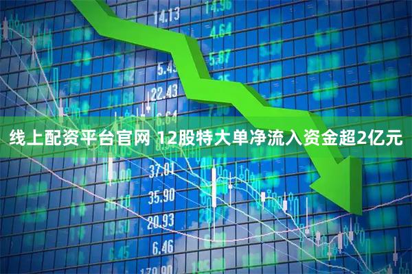 线上配资平台官网 12股特大单净流入资金超2亿元